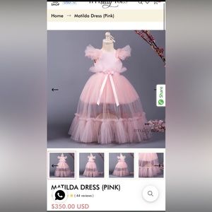 Itty Bitty Toes MATILDA DRESS (PINK) Size 5